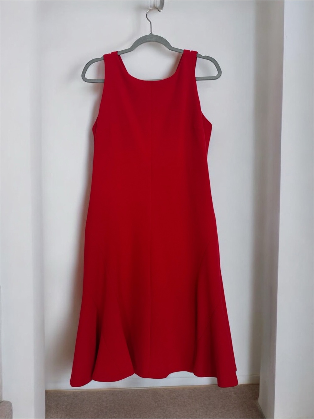 Ann Taylor Classic Red Sleeveless‎ A-Line Dress Size 10